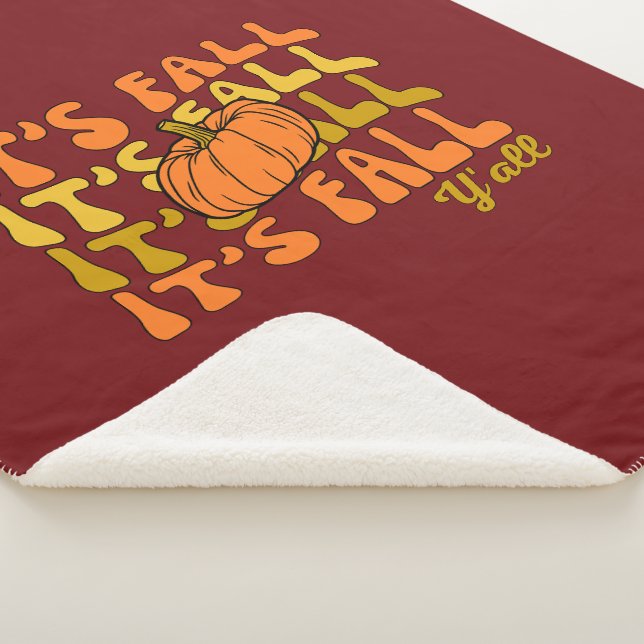 Cobertor Sherpa Está no outono Vocês estão felizes. (3/4)