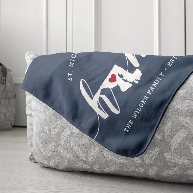 Cobertor Sherpa Estado inicial de Maryland Personalizado (Criador carregado)