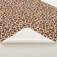 Estampa de leopardo laranja e marrom