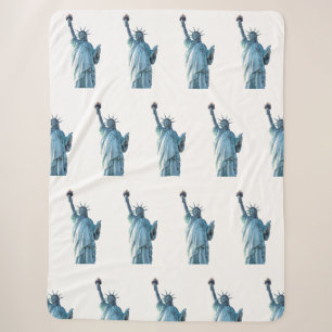 Cobertor Sherpa Estátua da liberdade 