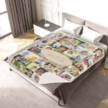 Cobertor Sherpa Este é o Us 40 Picture Collage Vintage Cream<br><div class="desc">Folheto de modelo de foto sherpa que você pode personalizar com até 40 fotos diferentes. O texto é escrito em tipografia de fontes esbranquiçada e diz "Somos Nós", que você é bem-vindo a editar se quiser. O modelo de foto está pronto para que você adicione suas fotos trabalhando da esquerda...</div>
