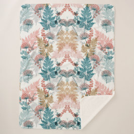 Cobertor Sherpa Estética floral