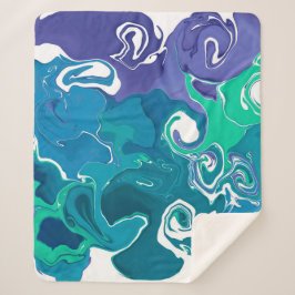 Cobertor Sherpa Estilo de mármore moderno Sherpa Blanket