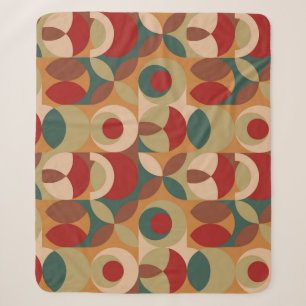Cobertor Sherpa Estilo escandinavo Trabalho de arte mínimo de geom