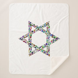 Cobertor Sherpa Estrela de David