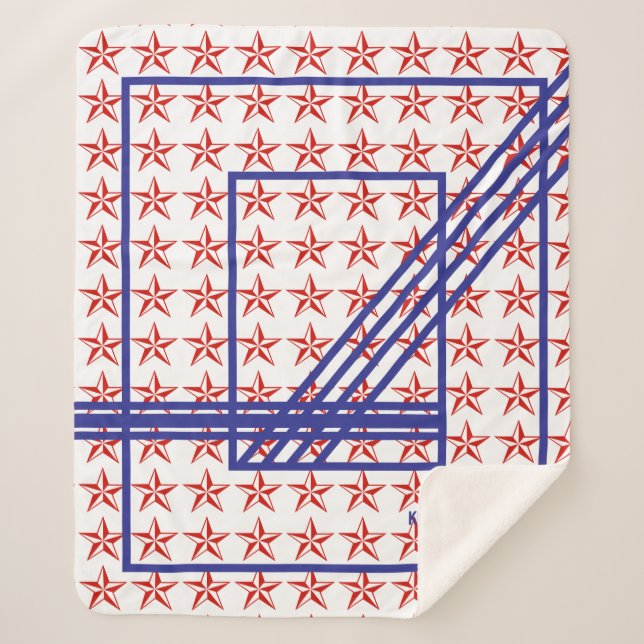 Cobertor Sherpa Estrela Vermelha (Frente)