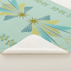 Cobertor Sherpa Estrelas de Fada Média Pistachio Sherpa Blanket