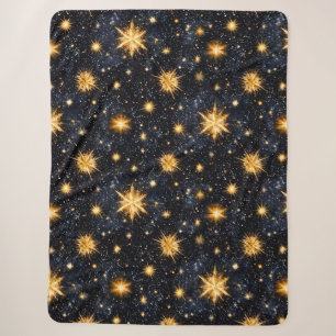 Cobertor Sherpa Estrelas e céu noturno