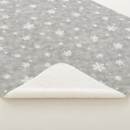 Cobertor Sherpa Estrelas Flocos de Neve Brilho Prateado Aconchegan