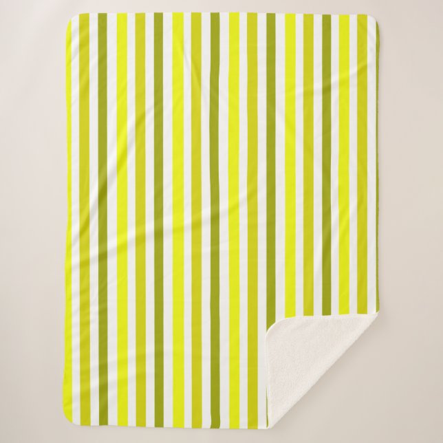 Cobertor Sherpa Estrias Douradas amarelas Sherpa Blanket (Frente)