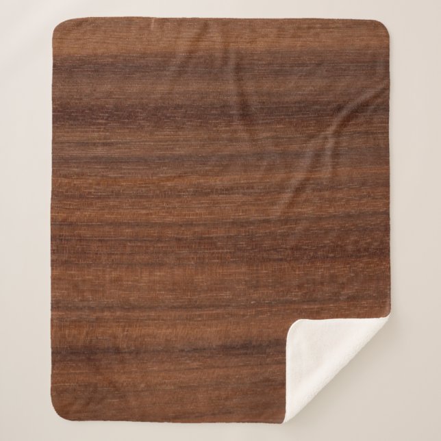 Cobertor Sherpa Estrutura dos grãos de madeira de textura (Frente)