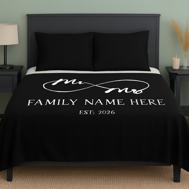 Cobertor Sherpa Eternal Us – Mr & Mrs  (Criador carregado)