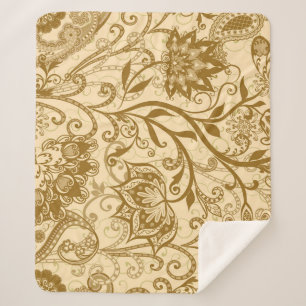 Cobertor Sherpa Etnia Mandalas: Padrão de Estilo Indiano