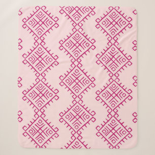 Cobertor Sherpa Etnia tribal: abstrato de colheita decorativa.