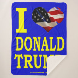 COBERTOR SHERPA EU AMO DONALD TRUMP
