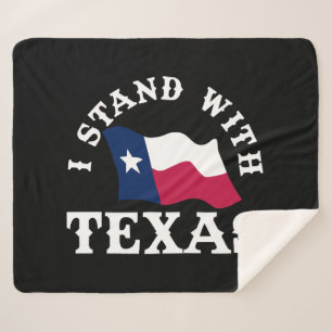 Cobertor Sherpa Eu Apoio o Texas