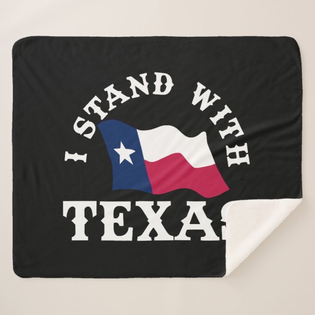 Cobertor Sherpa Eu Fico Com O Texas (Frente (Horizontal))