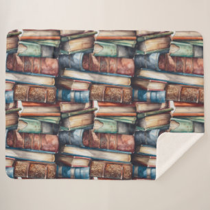 Cobertor Sherpa Eu gosto de livros grandes