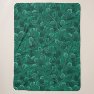 Cobertor Sherpa Eucalipto em verde