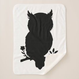 Cobertor Sherpa Eule - Scherenschnitt