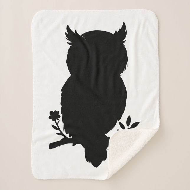 Cobertor Sherpa Eule - Scherenschnitt (Frente)