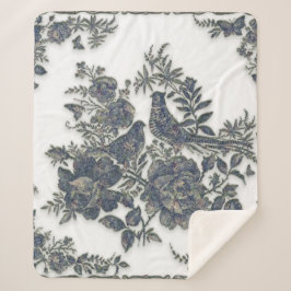 Cobertor Sherpa Faisão em flores