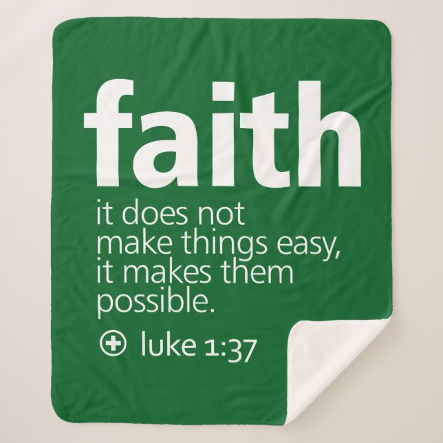 Cobertor Sherpa Faith (Frente)