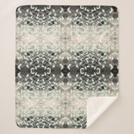 Cobertor Sherpa Faixa Preta E Nata