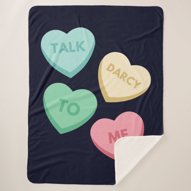 Cobertor Sherpa Fale comigo Darcy III (Frente)