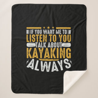 Cobertor Sherpa Fale Comigo Sobre Kayaking