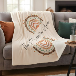 Cobertor Sherpa Fall Autumn Rainbow