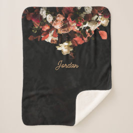 Cobertor Sherpa Fall Floral Fantasy