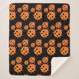 Cobertor Sherpa Família Kids ladybird