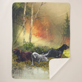 Cobertor Sherpa Família Setters