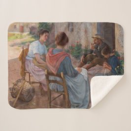 Cobertor Sherpa Família tradicional italiana (Vintage Itália)