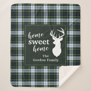 Cobertor Sherpa Farmhouse Russo de Xadrezes Gordon Tartan