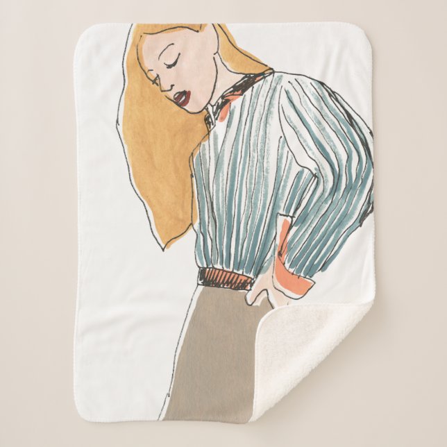 Cobertor Sherpa Fashion Vignette (Frente)