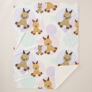 Cobertor Sherpa Fawns Bambi.