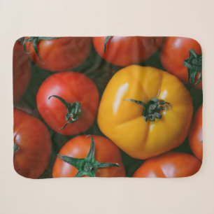 Cobertor Sherpa Fazendas Tomates vermelhos e amarelos brilhantes