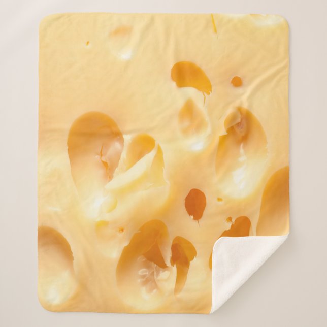 Cobertor Sherpa Feche o queijo amarelo. Este arquivo é limpo e (Frente)