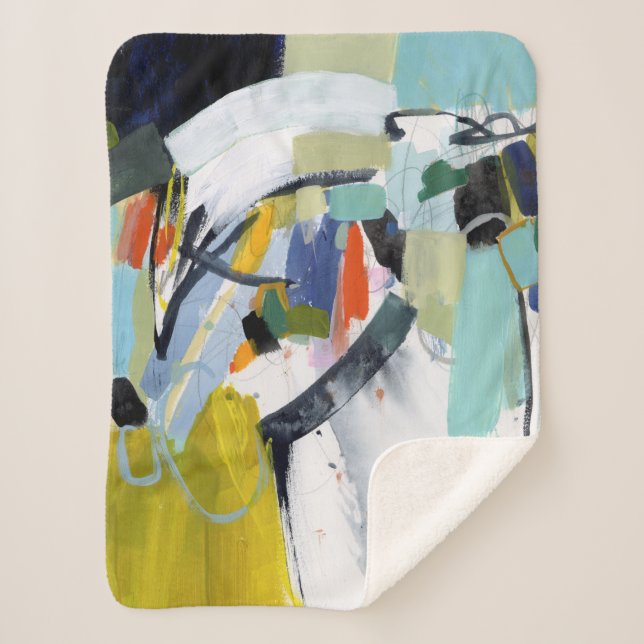 Cobertor Sherpa Feira de Scarborough - Abstrato (Frente)