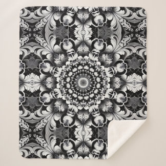Cobertor Sherpa Felicidade Preto e Branco