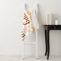 Cobertor Sherpa Feliz Ação de Graças