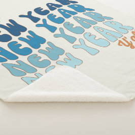 Cobertor Sherpa feliz ano novo Y'all 2024