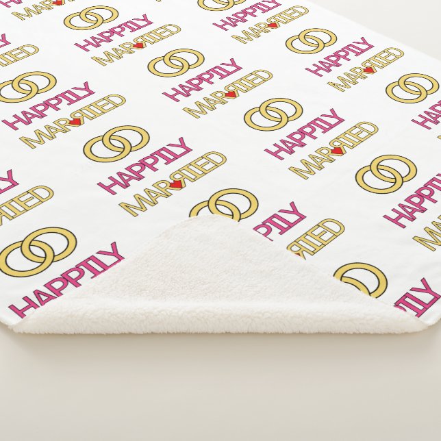 Cobertor Sherpa Feliz Casado (3/4)