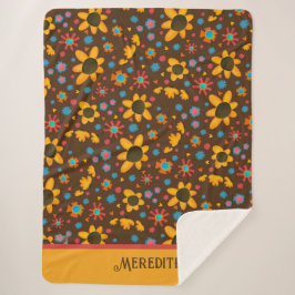 Cobertor Sherpa Feliz Daisies - Inspirividade do Padrão
