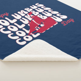 Cobertor Sherpa Feliz Dia Colombo