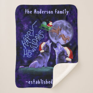 Cobertor Sherpa Feliz Feliz Feliz Festa de Natal Engraçado   Perso