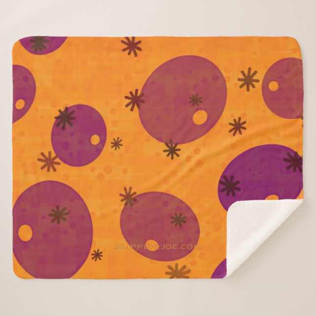 Cobertor Sherpa Feliz Hanukkah judeu hebraico-f de SlipperyJoe (Frente (Horizontal))