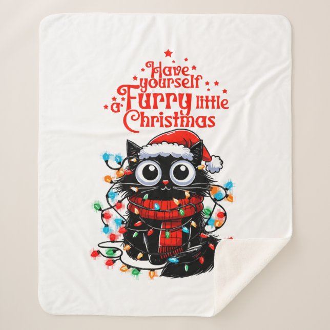 Cobertor Sherpa Feliz Natal (Frente)